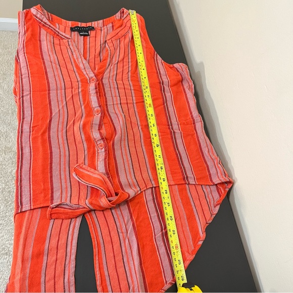 Sanctuary Striped Front Tie Sleeveless Top - Picture 13 of 14